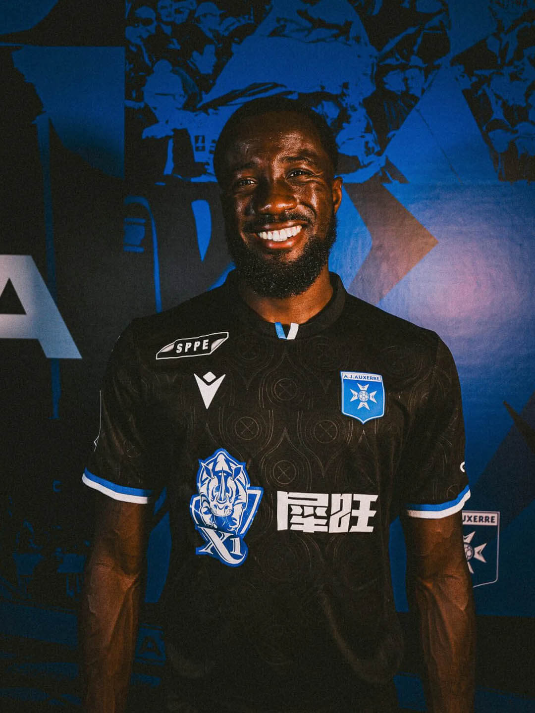 Camisa reserva do Auxerre 2025-2026 Macron
