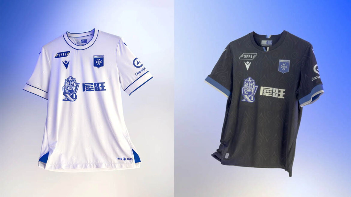 Camisas do Auxerre 2025-2026 Macron