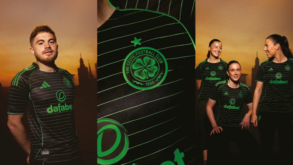 Camisa reserva do Celtic FC 2025 é revelada pela adidas 