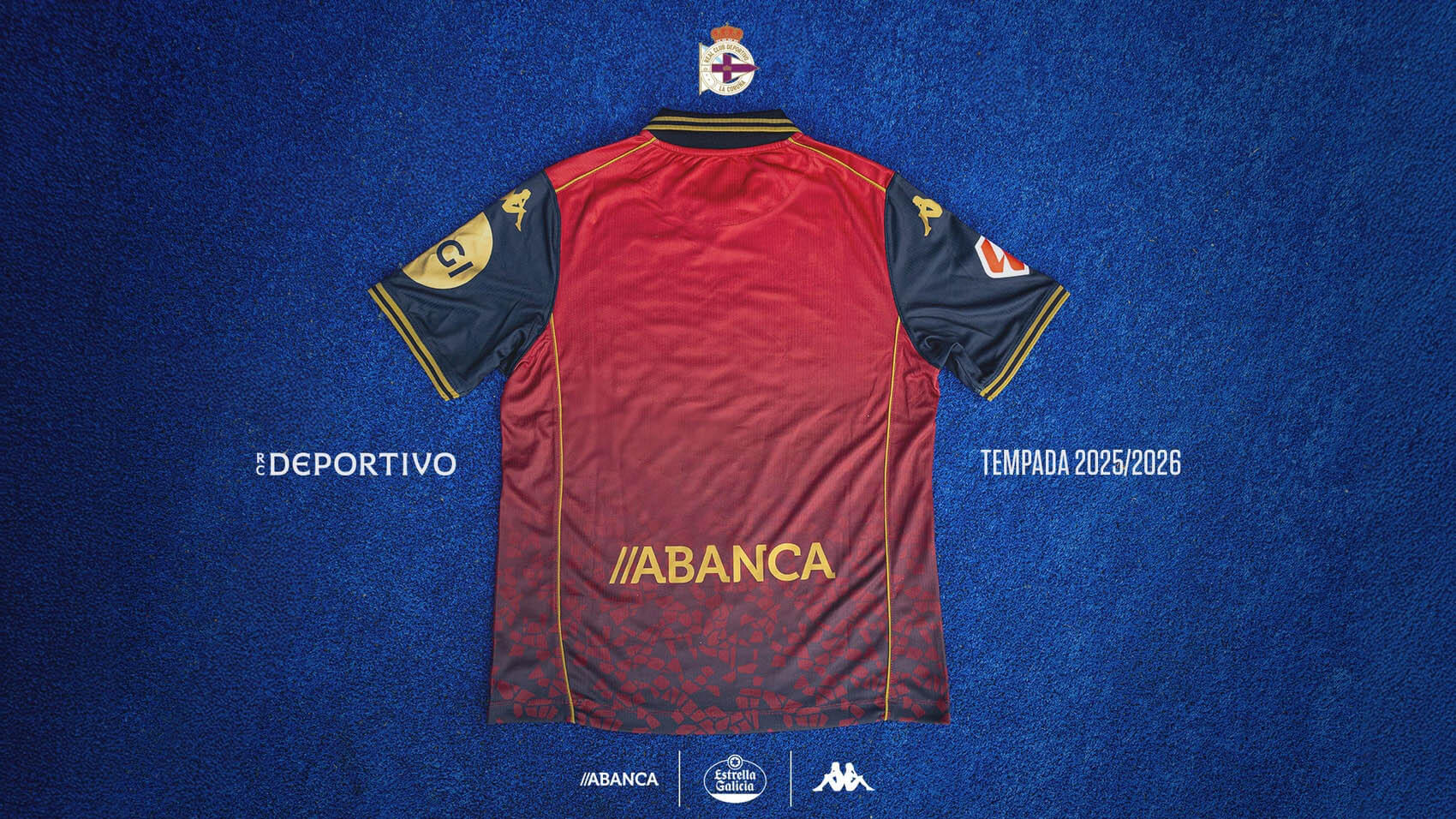 Camisa reserva do Deportivo La Coruña 2025-2026 Kappa kit