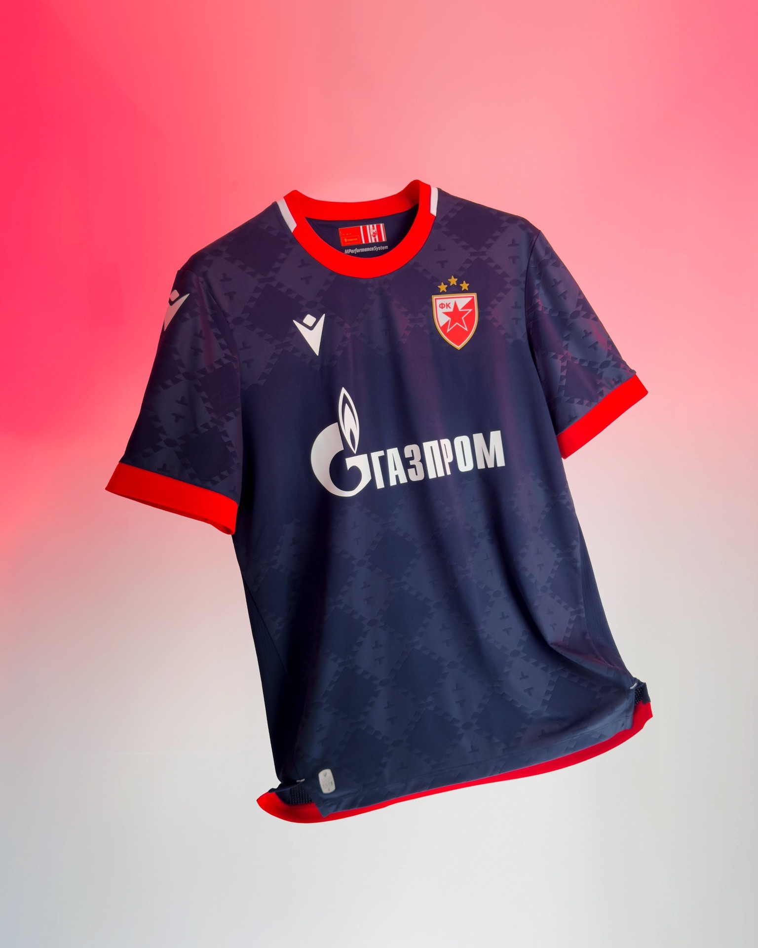 Camisa reserva do Estrela Vermelha 2025-2026 Macron