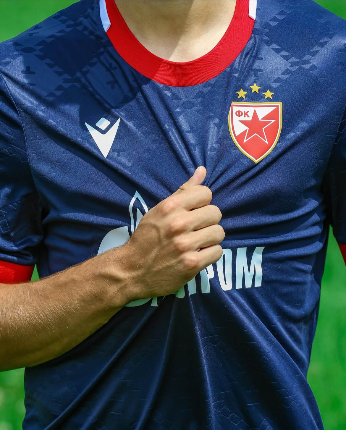 Camisa reserva do Estrela Vermelha 2025-2026 Macron