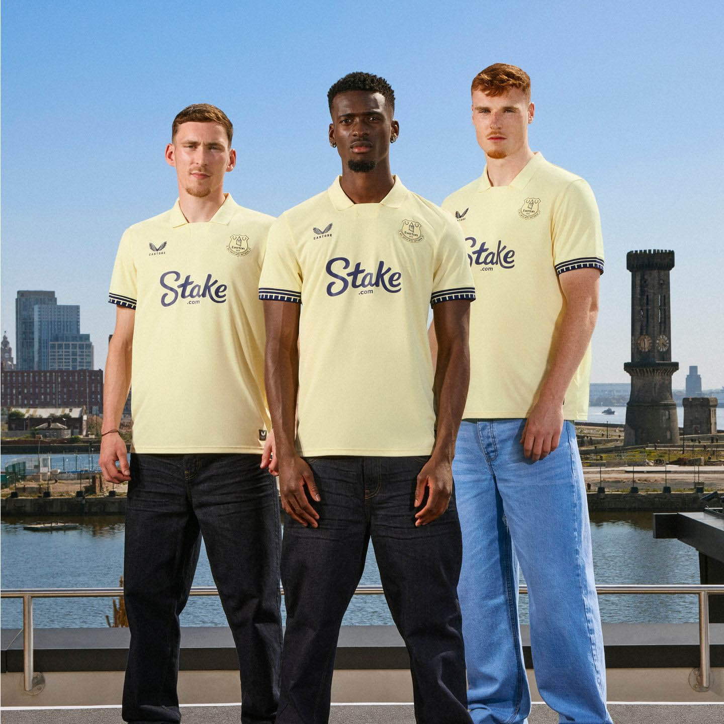 Camisa reserva do Everton FC 2025-2026 Castore