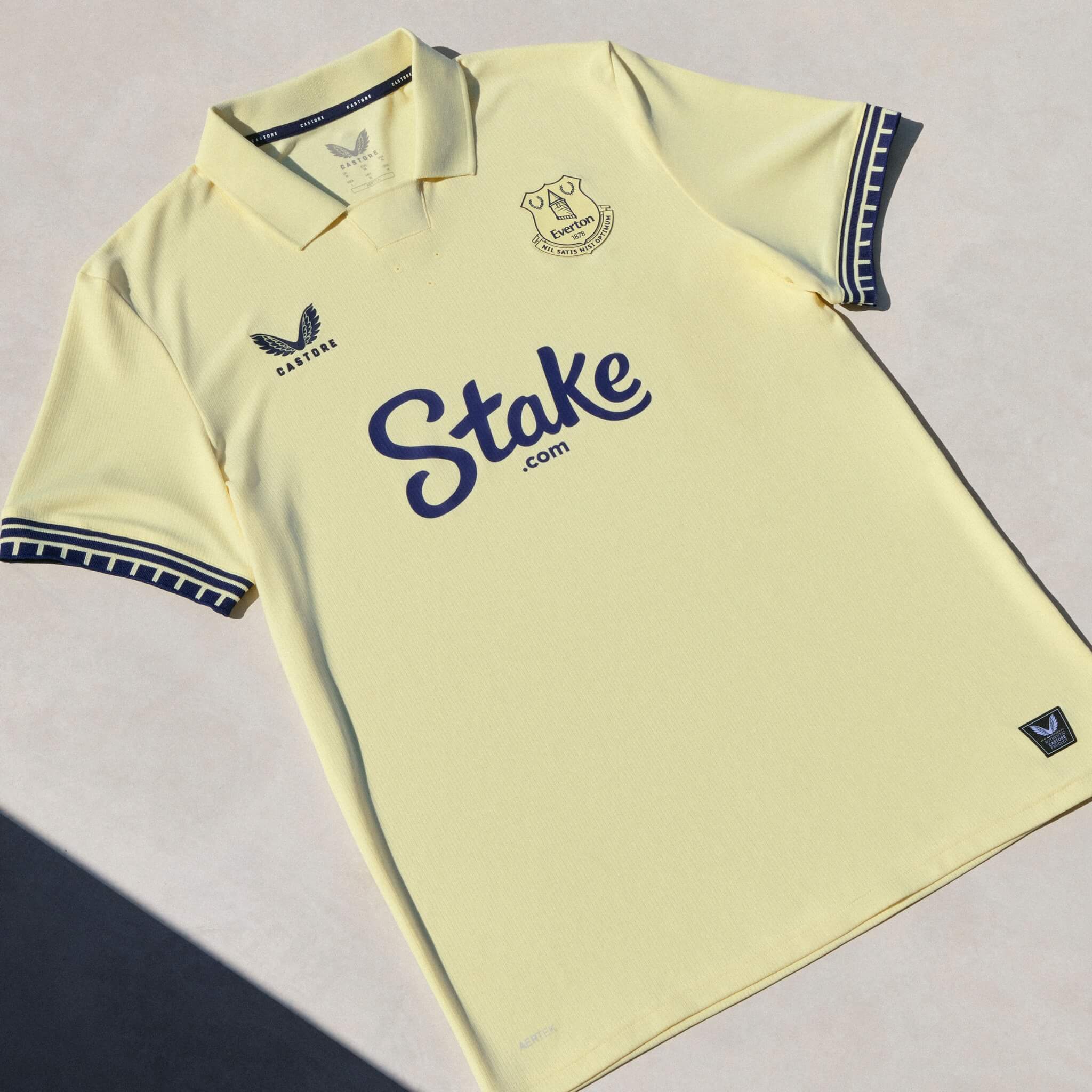 Camisa reserva do Everton FC 2025-2026 Castore