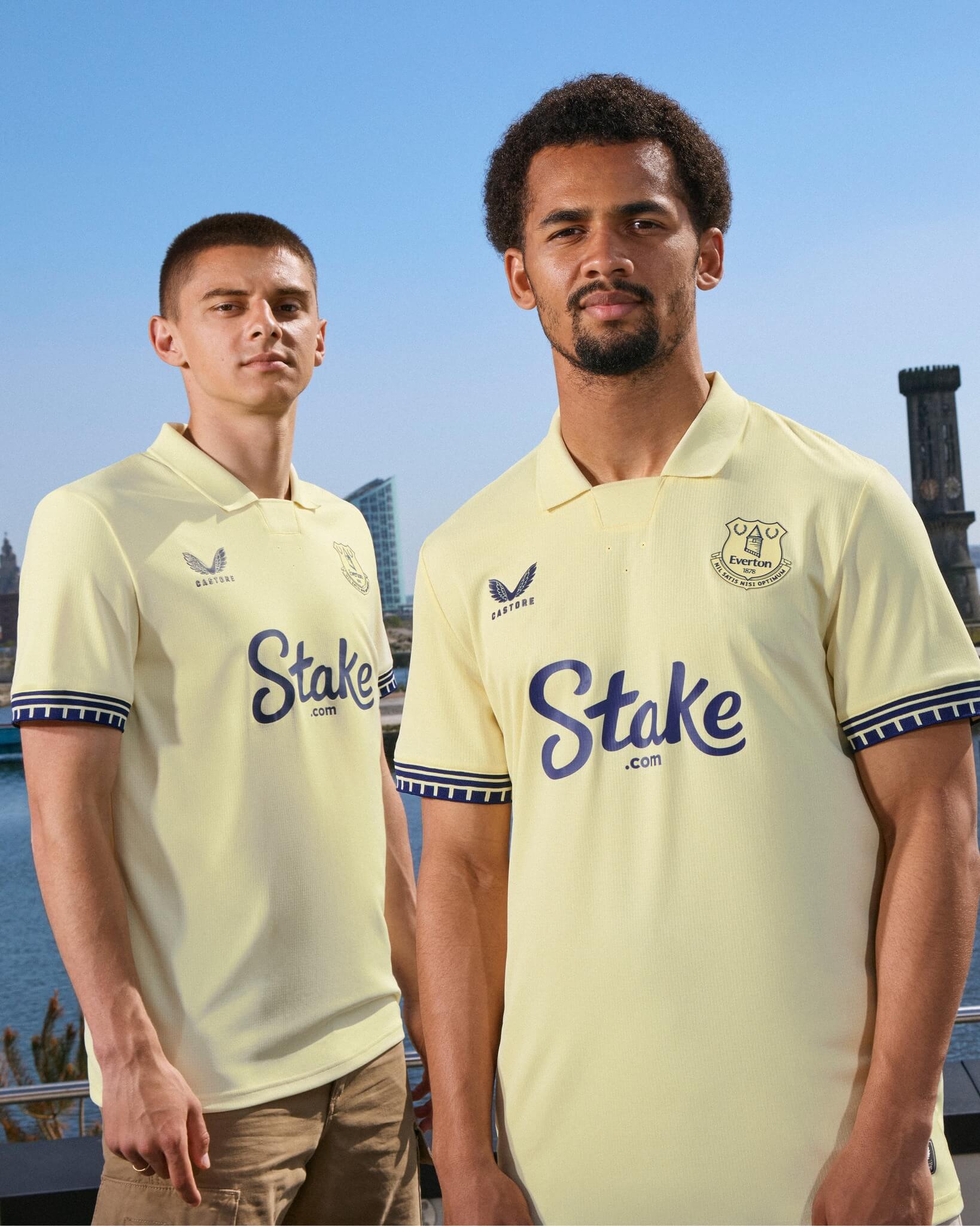 Camisa reserva do Everton FC 2025-2026 Castore