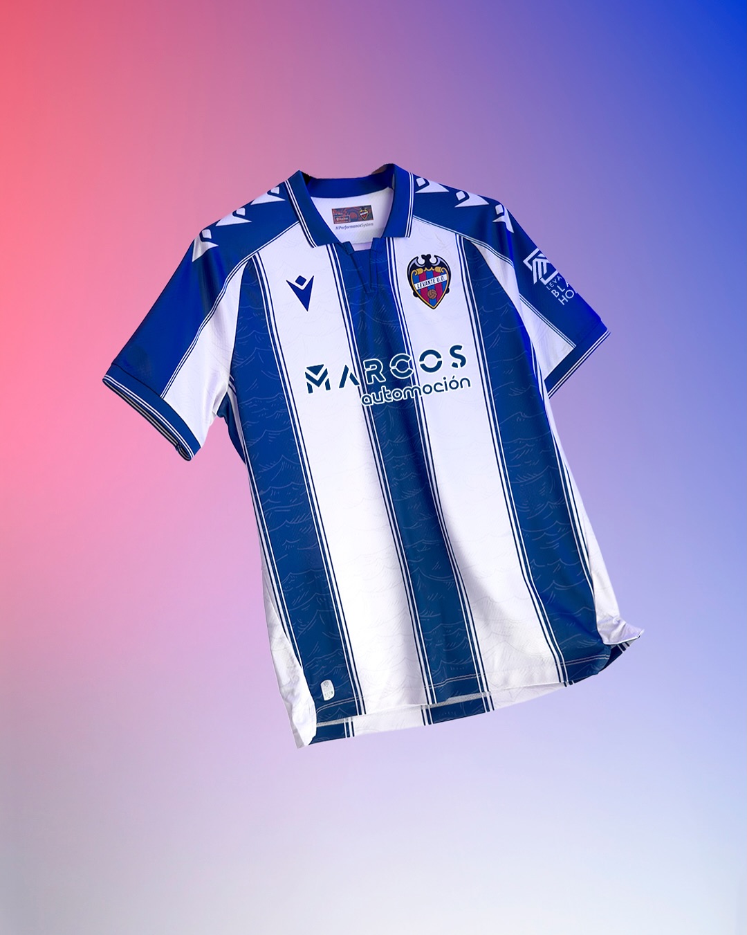 Camisa reserva do Levante UD 2025-2026 Macron