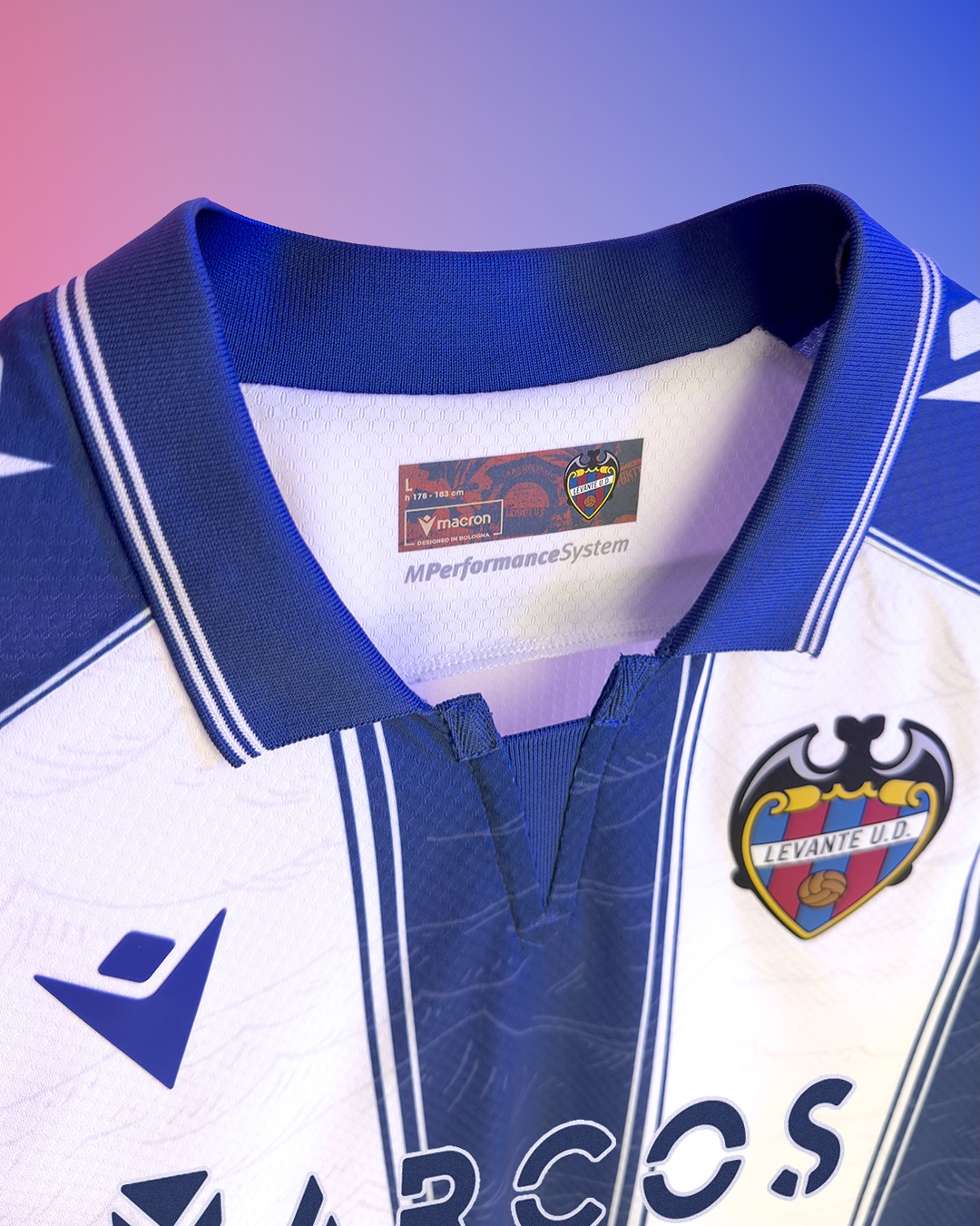 Camisa reserva do Levante UD 2025-2026 Macron