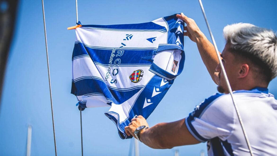 Camisa reserva do Levante UD 2025-2026 Macron a Camisa reserva do Levante UD 2025-2026 Macron