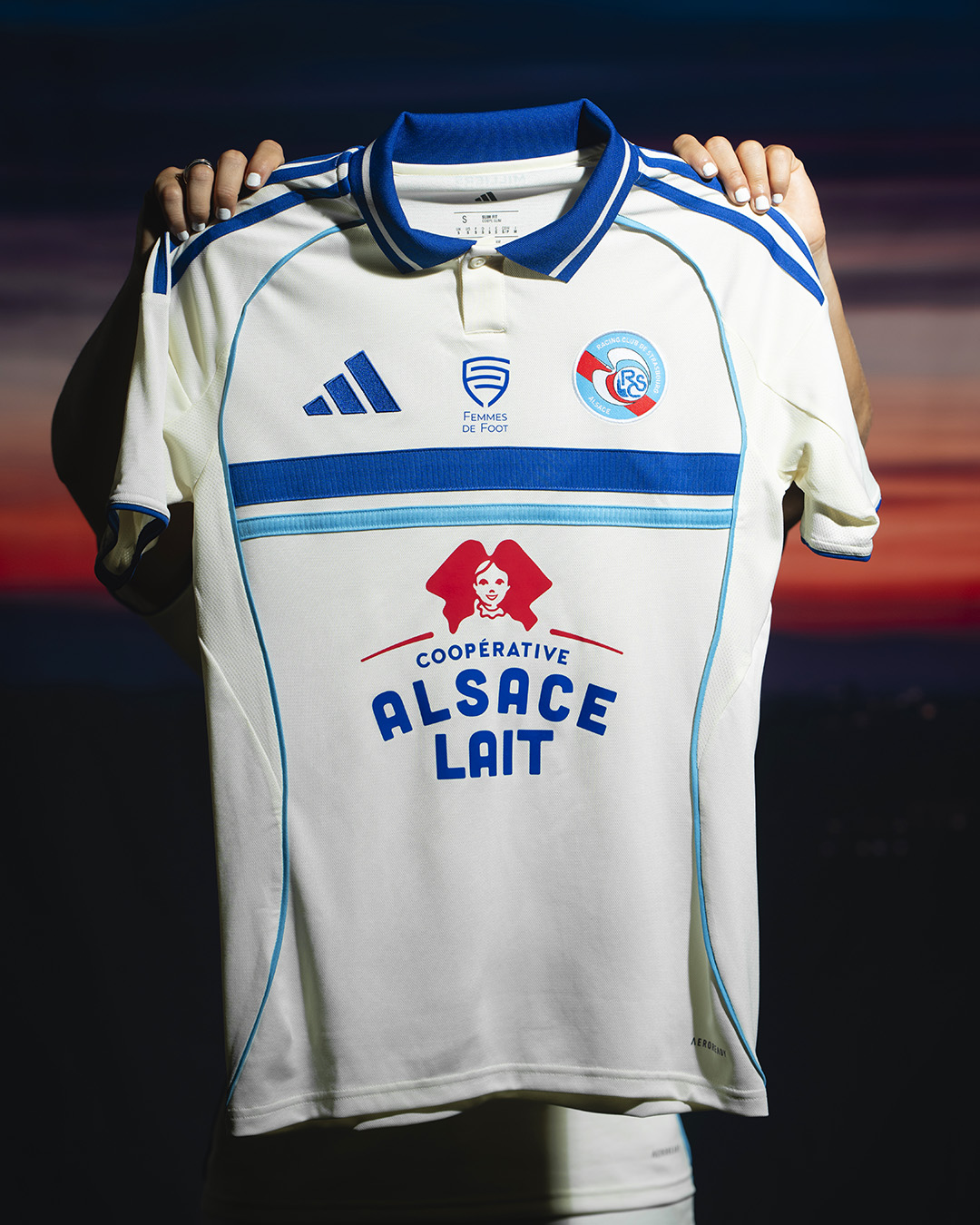 Camisa reserva do Racing Strasbourg 2025-2026 adidas