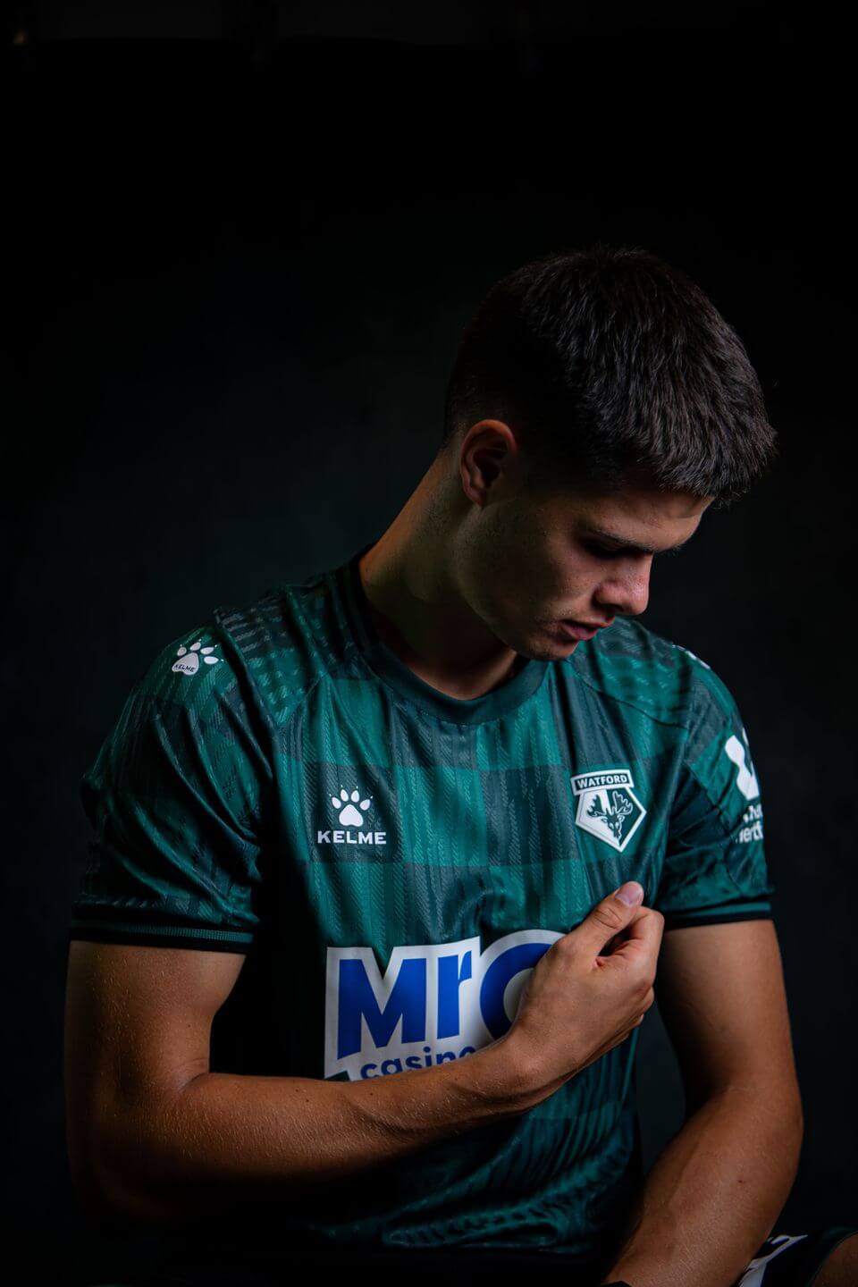 Camisa reserva do Watford FC 2025-2026 Kelme