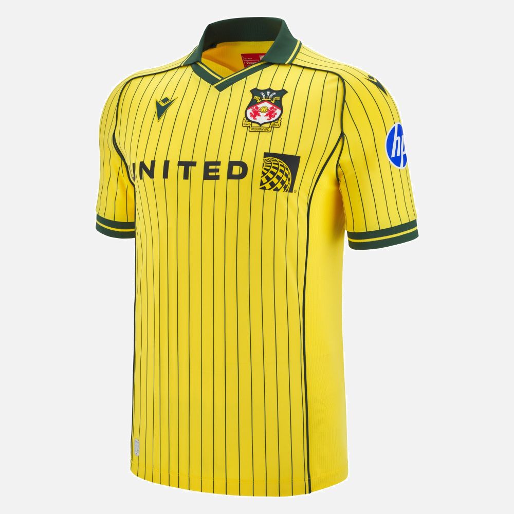 Camisa reserva do Wrexham 2025-2026 Macron kit