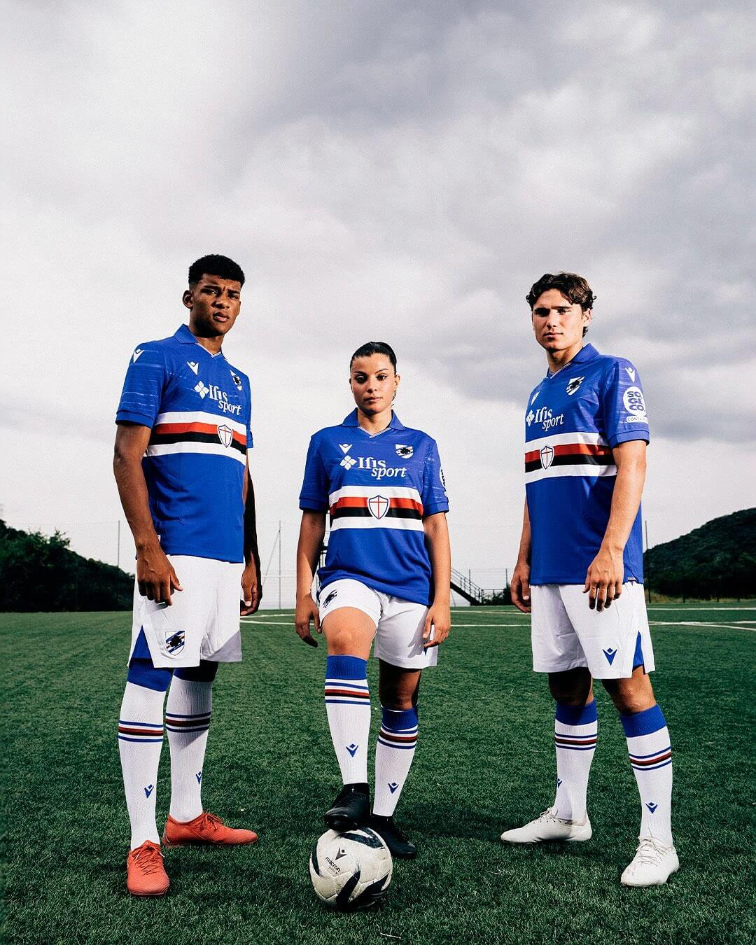 Camisa titular da Sampdoria 2025-2026 Macron