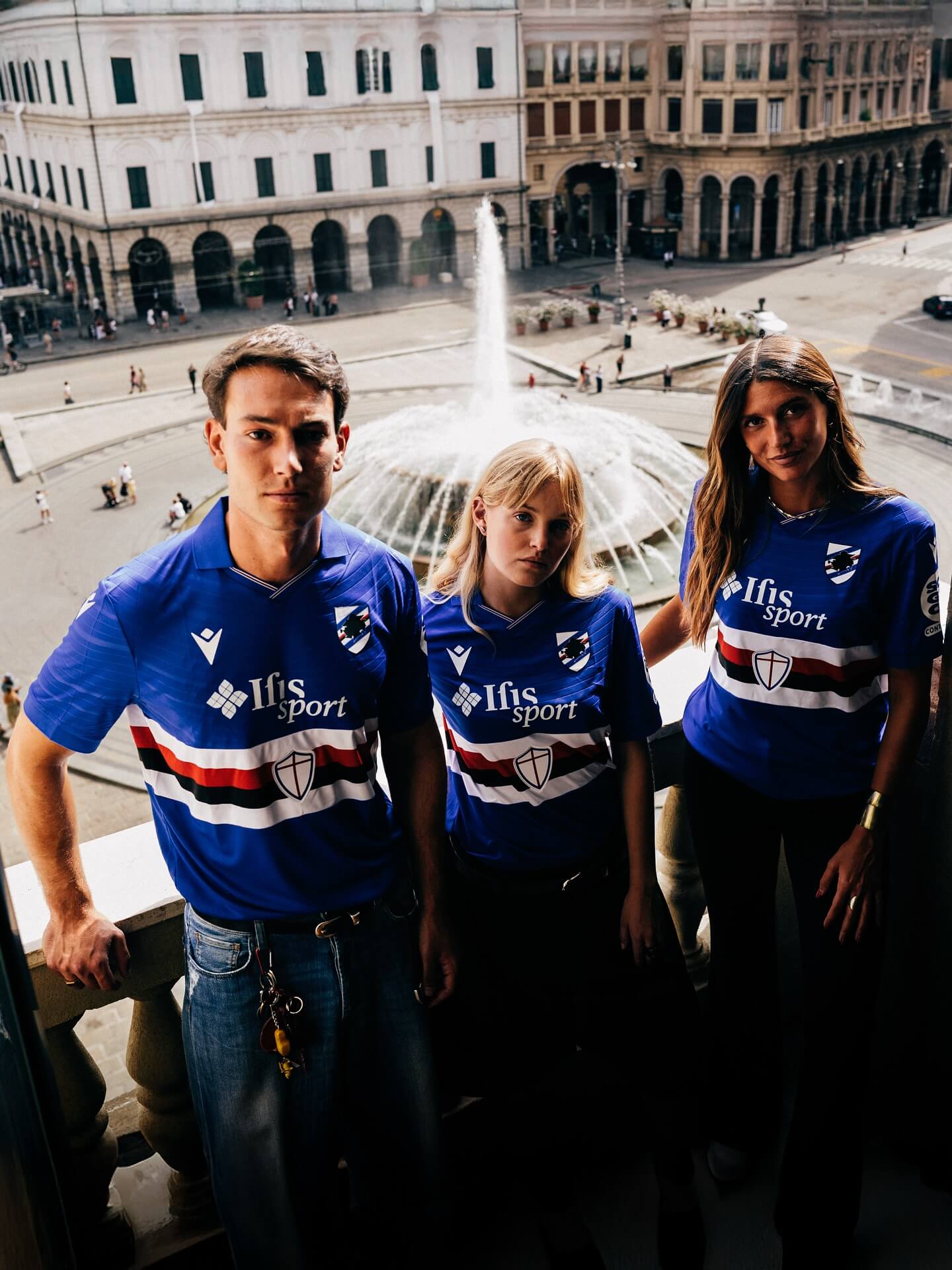 Camisa titular da Sampdoria 2025-2026 Macron