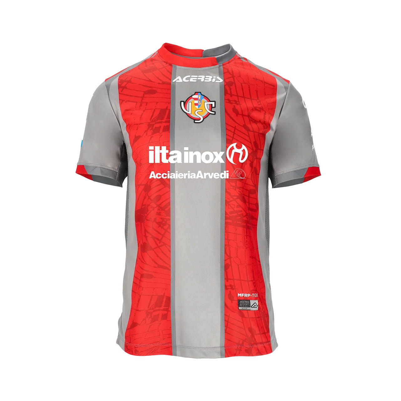 Camisa titular da US Cremonese 2025-2026 Acerbis kit