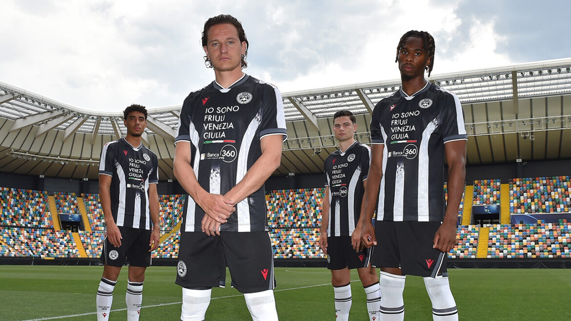 Camisa titular da Udinese Calcio 2025-2026 Macron
