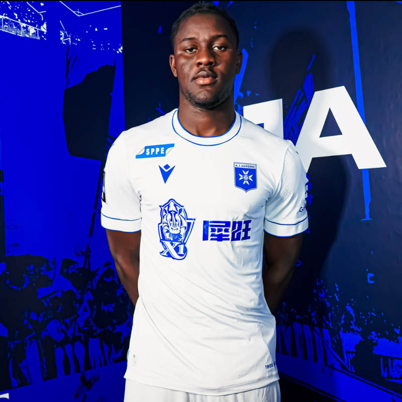 Camisa titular do Auxerre 2025-2026 Macron
