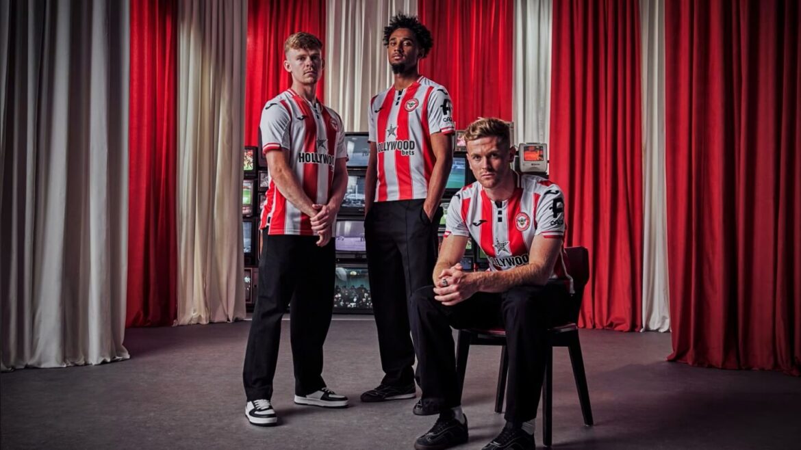 Camisa titular do Brentford FC 2025-2026 é apresentada pela JOMA