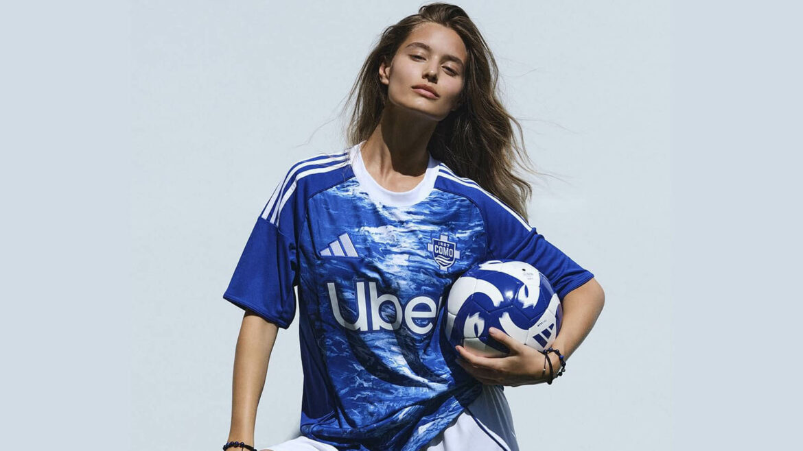 Camisa titular do Como Calcio 2025-2026 adidas