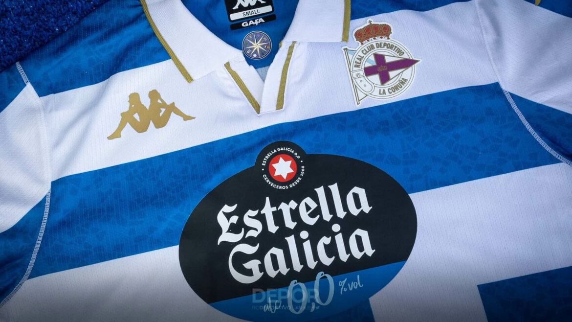 Camisa titular do Deportivo La Coruña 2025-2026 Kappa
