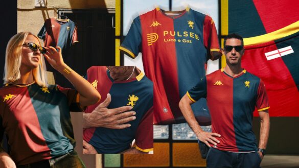 Camisa titular do Genoa CFC 2025-2026 é revelada pela Kappa