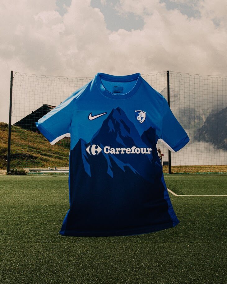 Camisa titular do Grenoble Foot 38 2025-2026 Nike