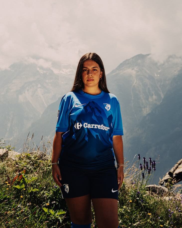 Camisa titular do Grenoble Foot 38 2025-2026 Nike
