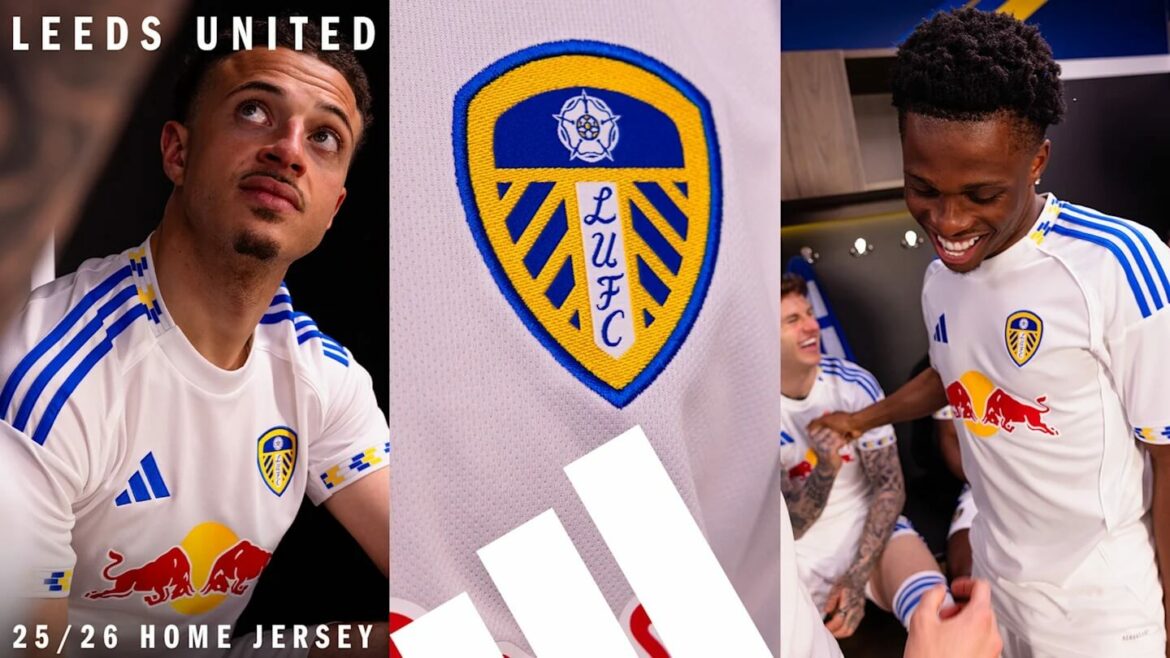 Camisa titular do Leeds United 2025-2026 é revelada pela Adidas