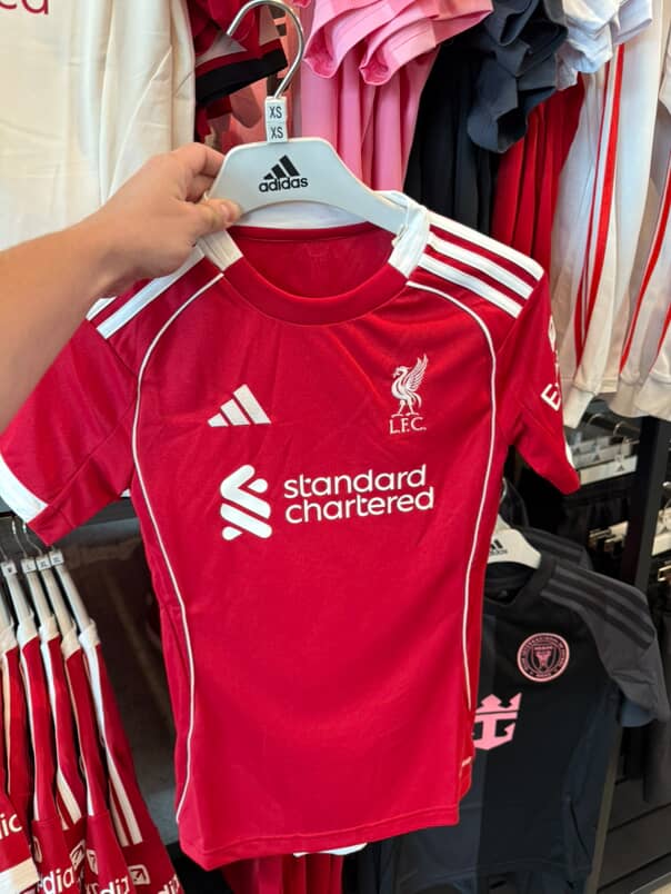 Camisa titular do Liverpool FC 2025-2026 Adidas