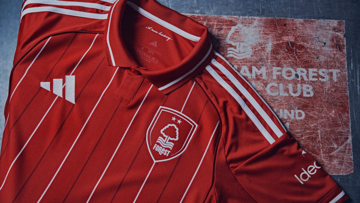 Camisa titular do Nottingham Forest 2025-2026 adidas