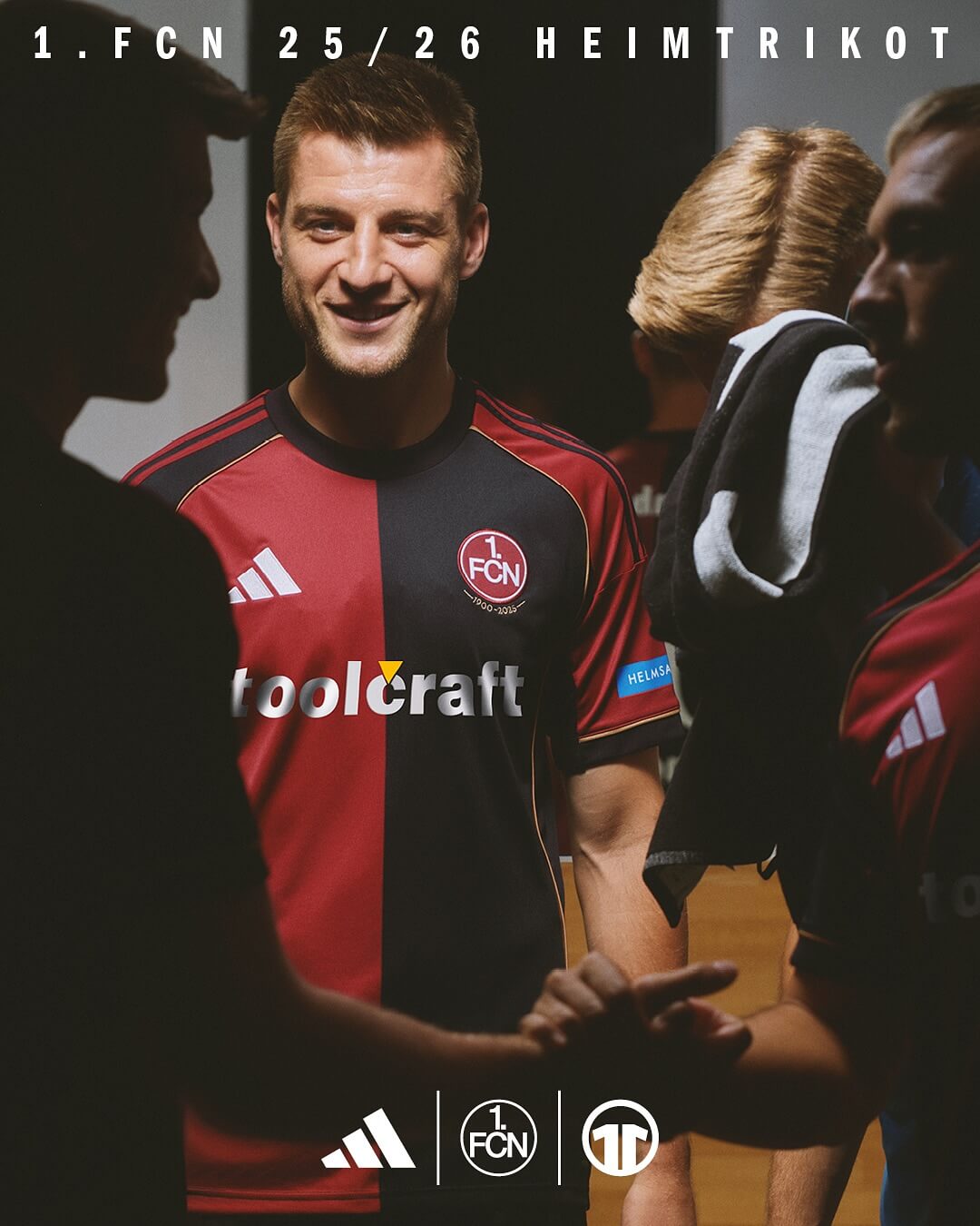 Camisa titular do Nuremberg 2025-2026 é revelada pela Adidas com homenagem aos 125 anos