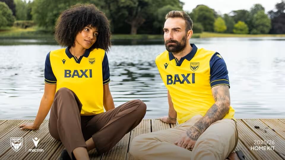 Camisa titular do Oxford United 2025-2026 é lançada pela Macron (1) Camisa titular do Oxford United 2025-2026 é lançada pela Macron