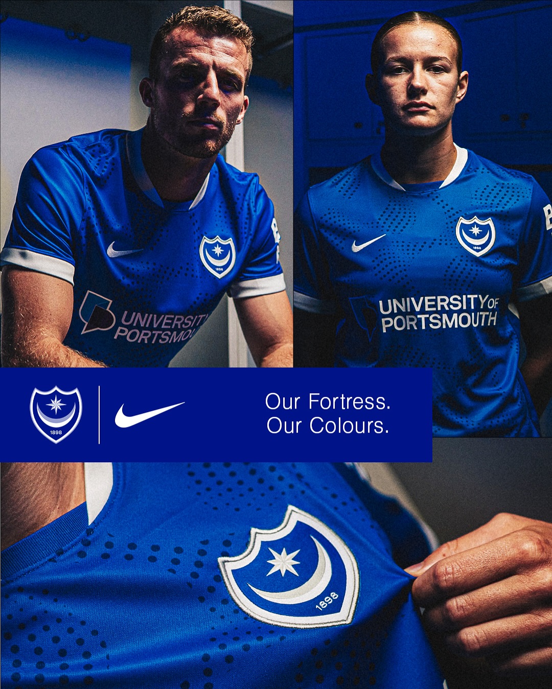 Camisa titular do Portsmouth 2025-2026 é revelada pela Nike