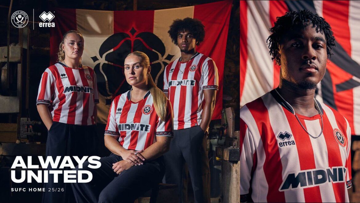 Camisa titular do Sheffield United 2025-2026 Erreà