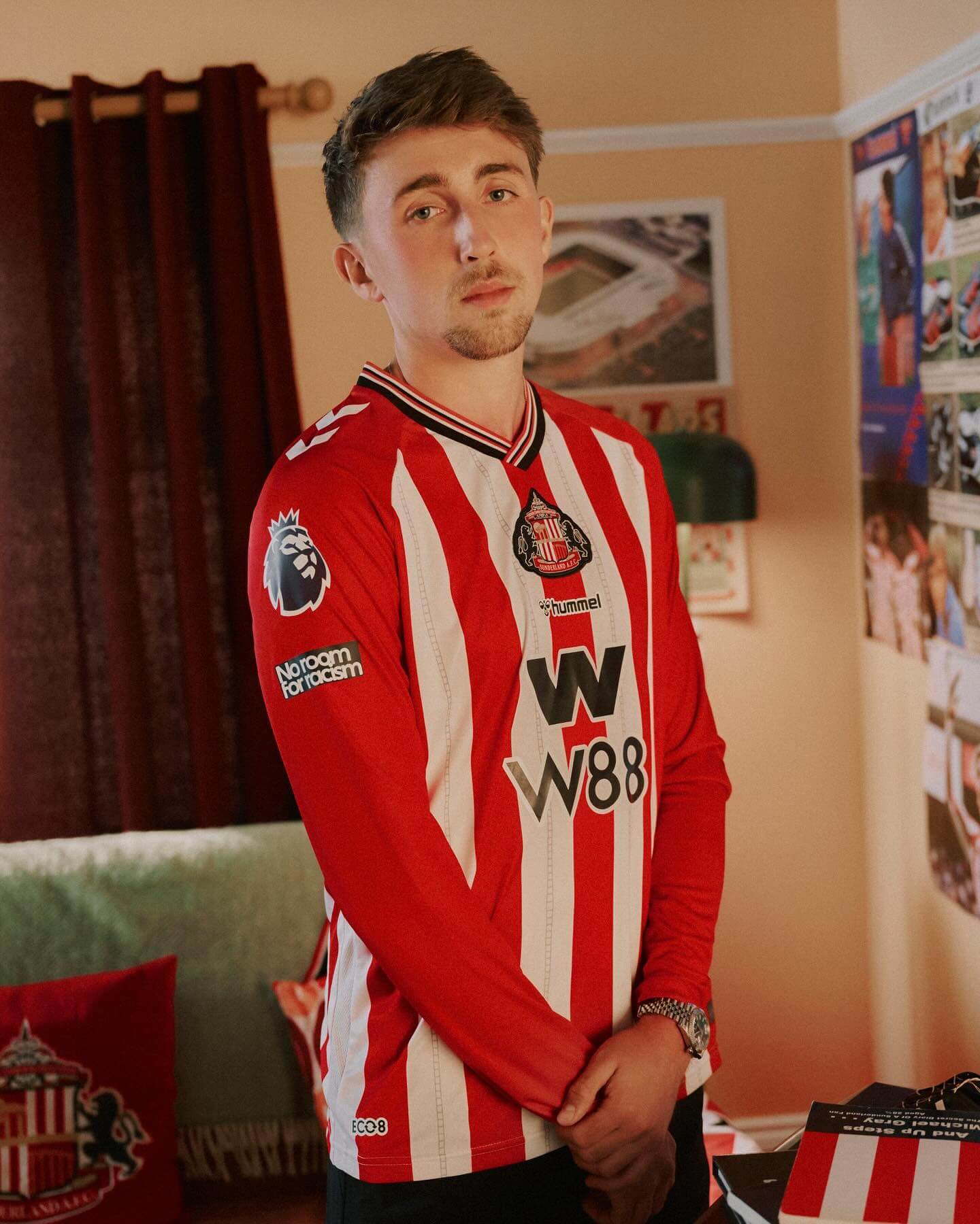 Camisa titular do Sunderland 2025-2026 Hummel