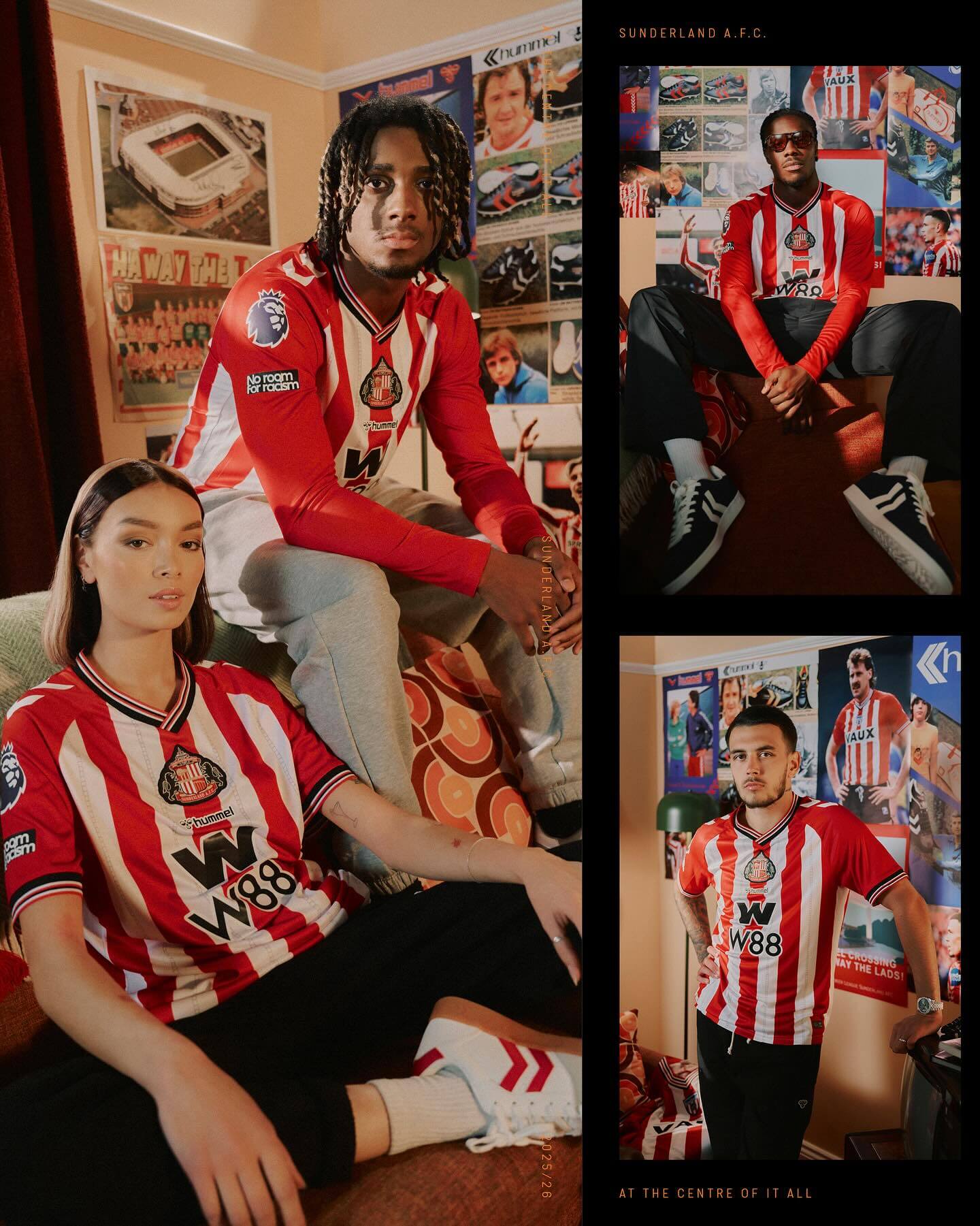 Camisa titular do Sunderland 2025-2026 Hummel