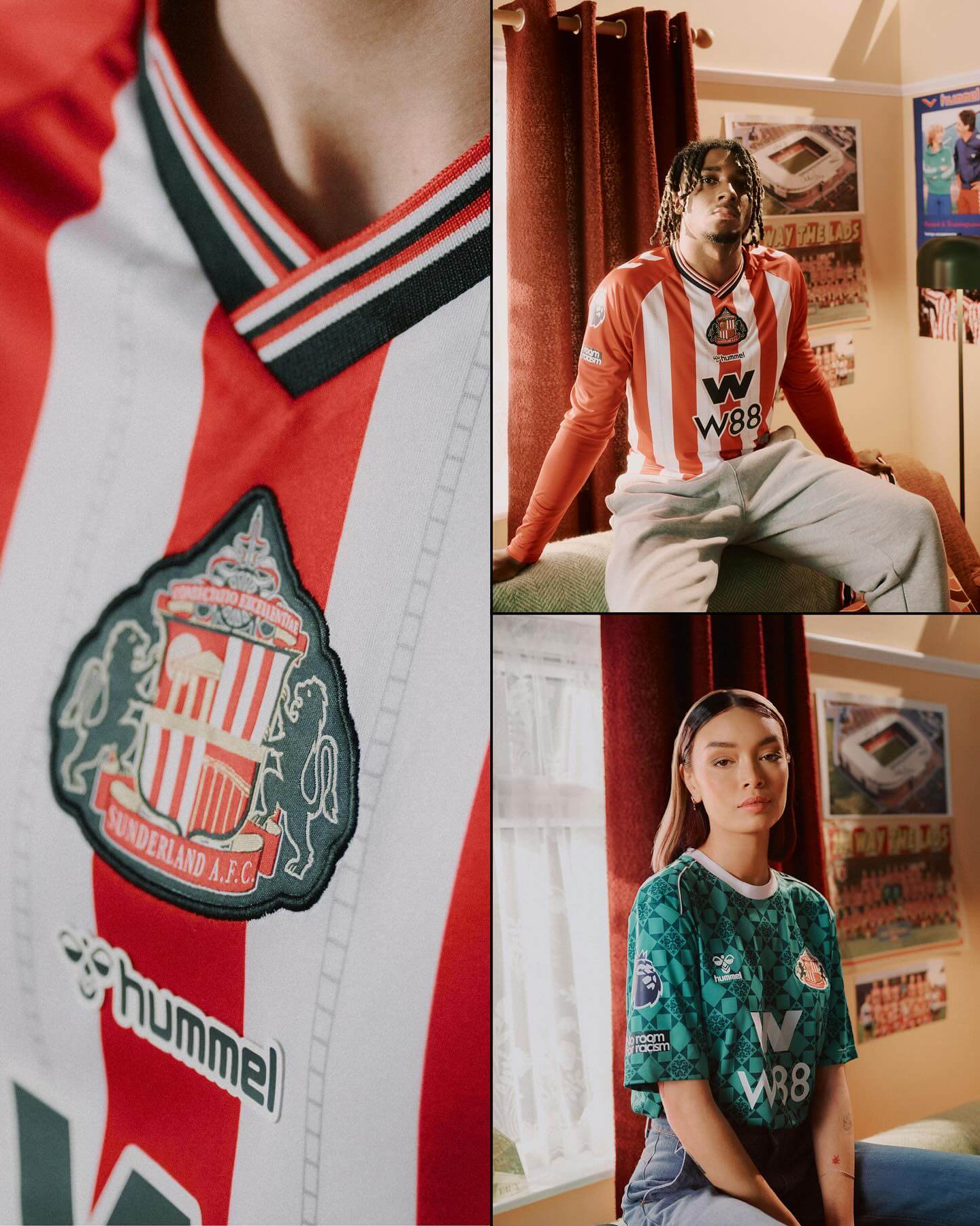 Camisa titular do Sunderland 2025-2026 Hummel