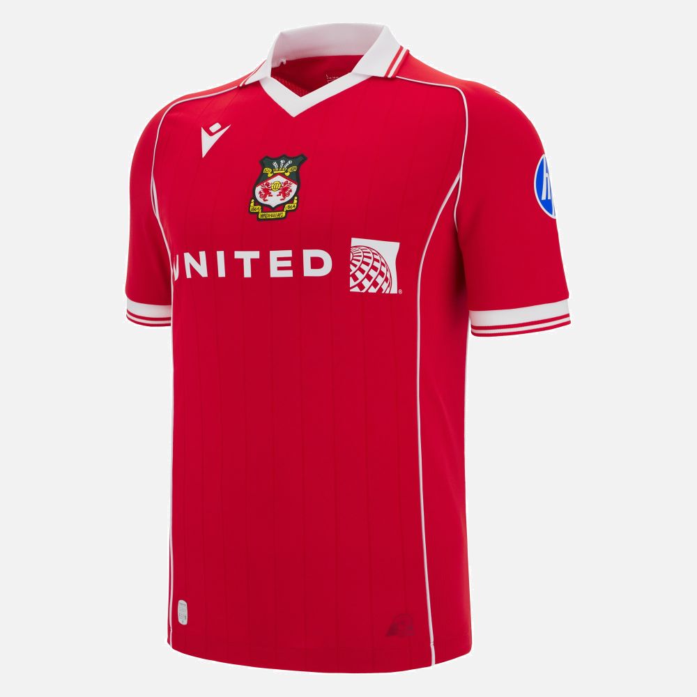Camisa titular do Wrexham 2025-2026 Macron kit