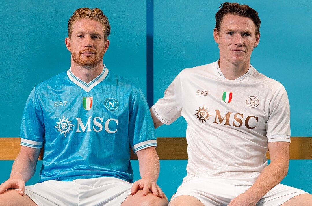 Camisas do Napoli 2025-2026 são reveladas pela EA7