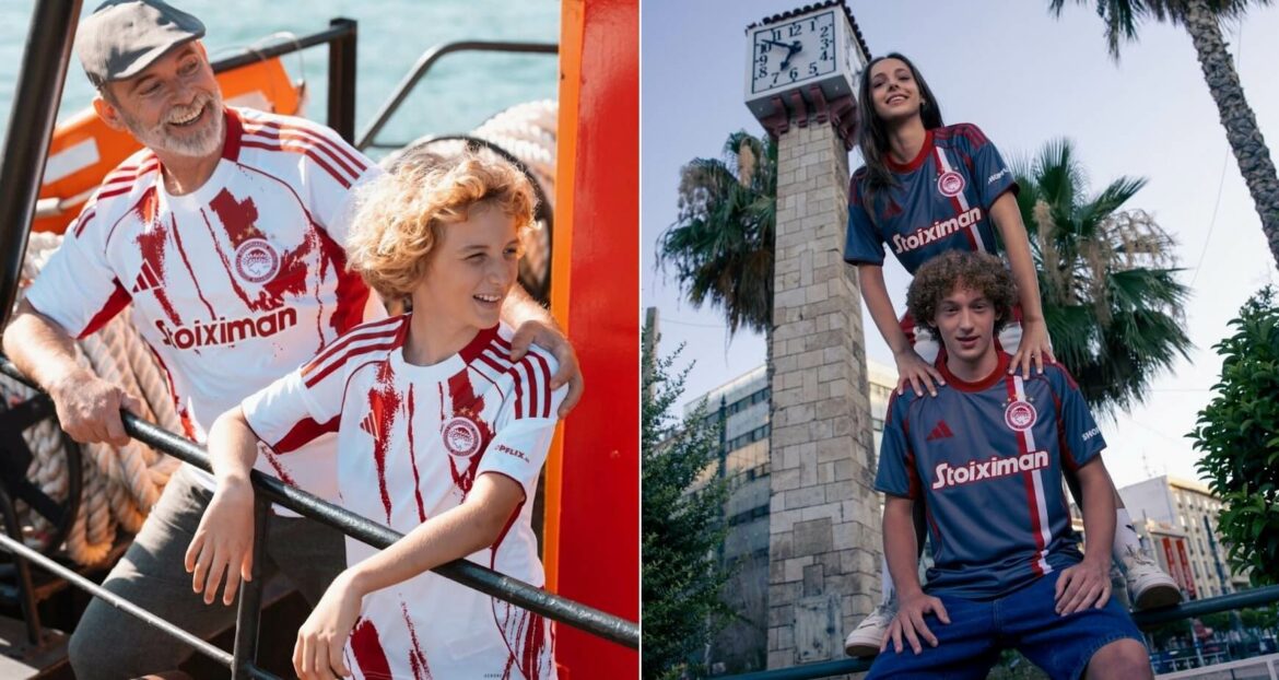 Camisas reservas do Olympiacos 2025-2026 são reveladas pela Adidas