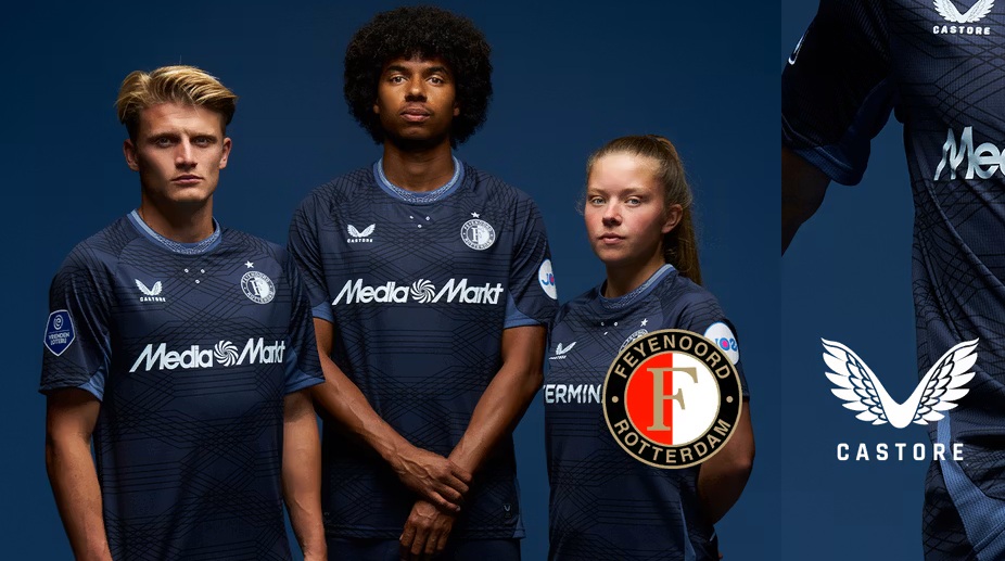 Feyenoord e Castore lançam nova camisa reserva para a temporada 2025-2026