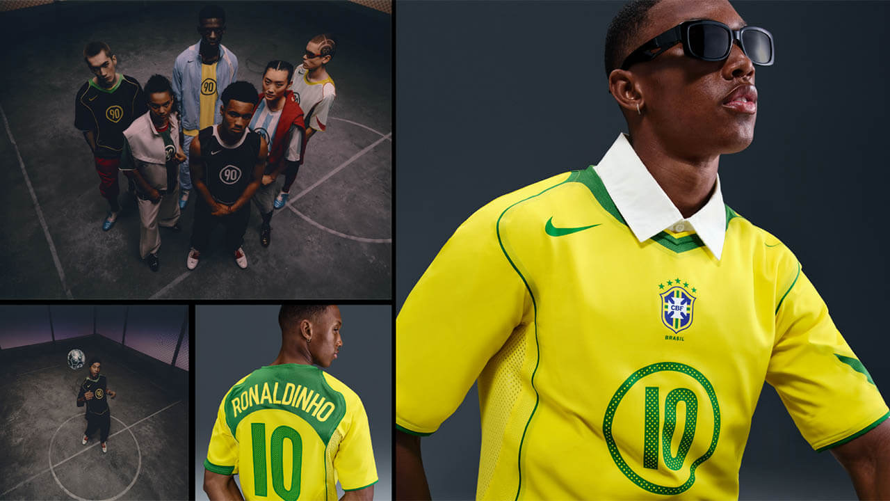 Nike relança Total 90 inspirada em camisa do Brasil 2004