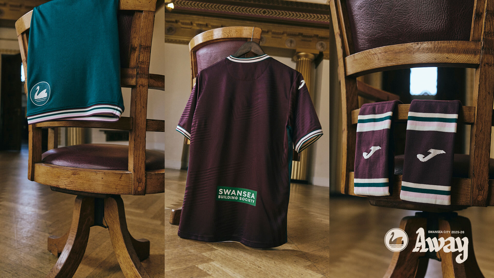 Swansea City lança camisa reserva 2025-2026 com a Joma