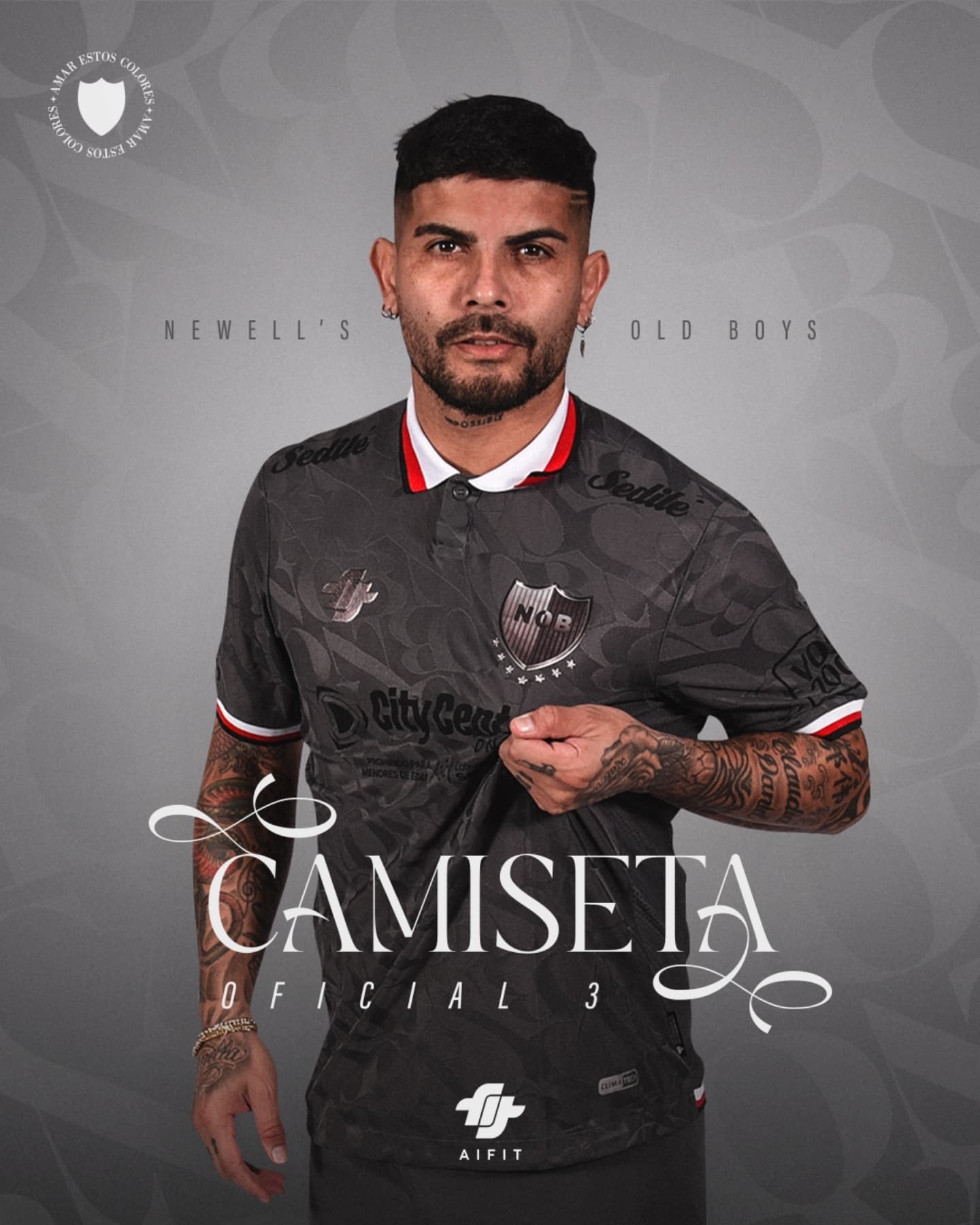 Terceira camisa do Newells Old Boys 2025-2026 Aifit