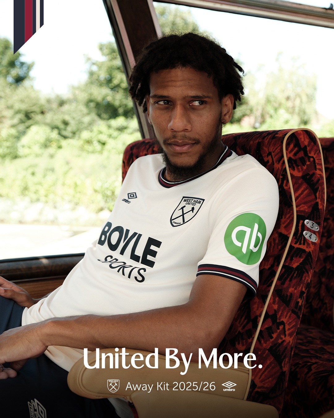 West Ham revela nova camisa reserva da Umbro 2025-2026