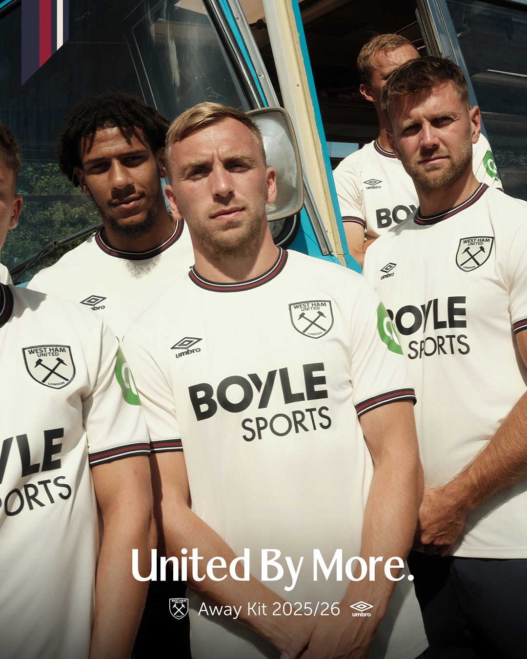 West Ham revela nova camisa reserva da Umbro 2025-2026