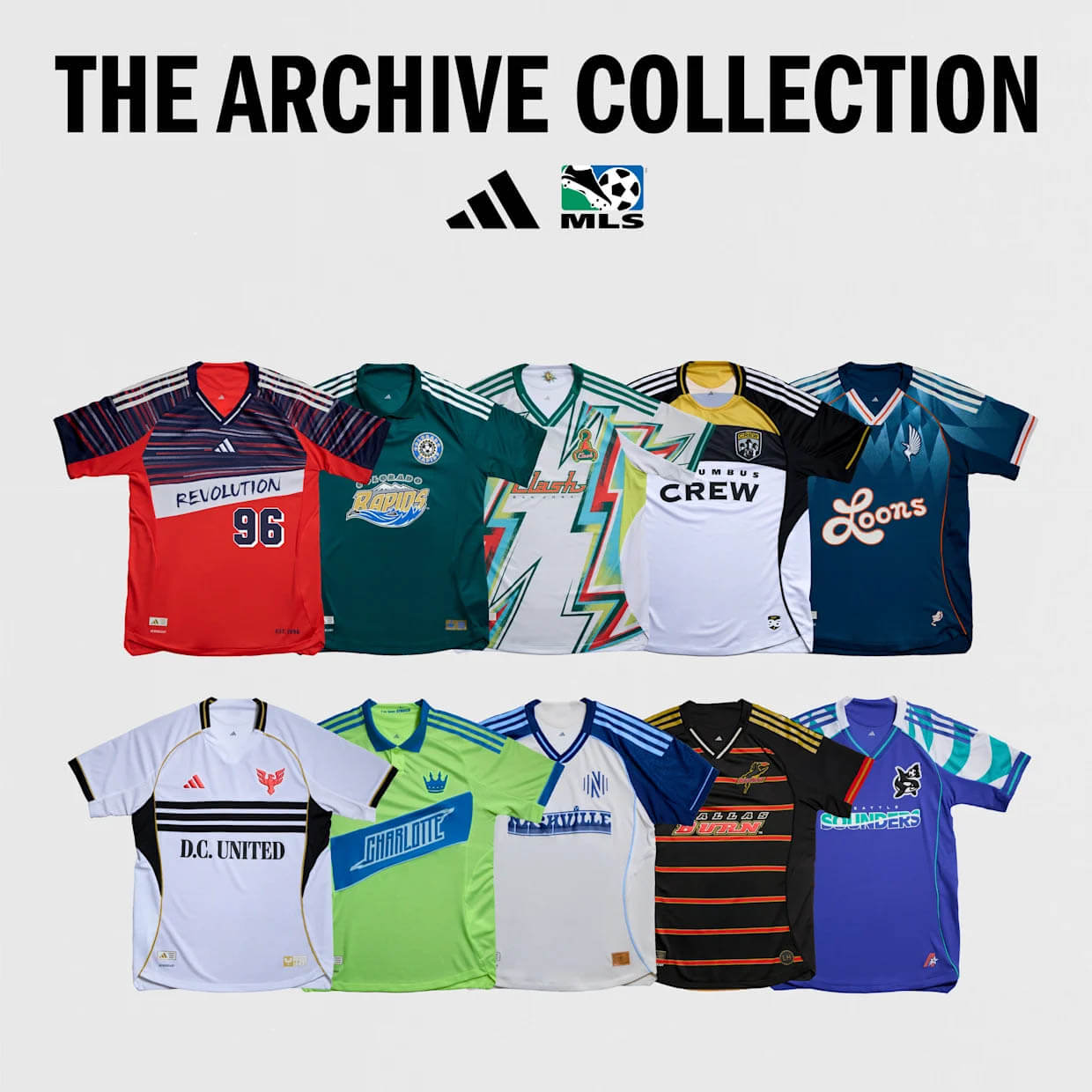 adidas x mls archive collection 2025 Camisas